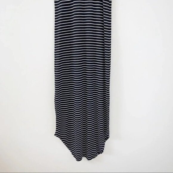 Revolve LNA Leigh Maxi Dress stripes Long Sleeveless Curved hem Scoop neck XS - Picture 12 of 15